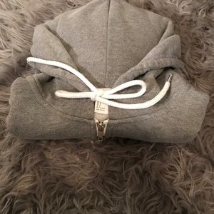 Grey Zip Up hoodie